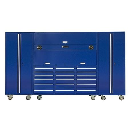 Cabinetes de garaje de acero laminado en frío profesional Conjunto de caja de herramientas metálicas con acabado marrón