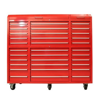 Gran caja de herramientas de garaje de la serie Pro de carreras con ruedas y mango