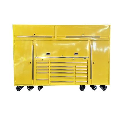 Taller de trabajo pesado Carrito de herramientas móviles de metal con cajón y mangos de acero inoxidable