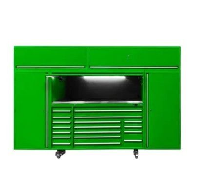 Taller de trabajo pesado Carrito de herramientas móviles de metal con cajón y mangos de acero inoxidable