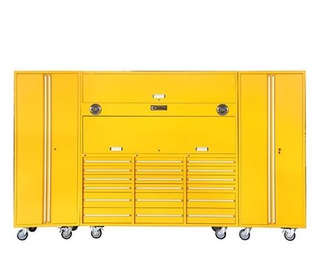 Taller de trabajo pesado Carrito de herramientas móviles de metal con cajón y mangos de acero inoxidable