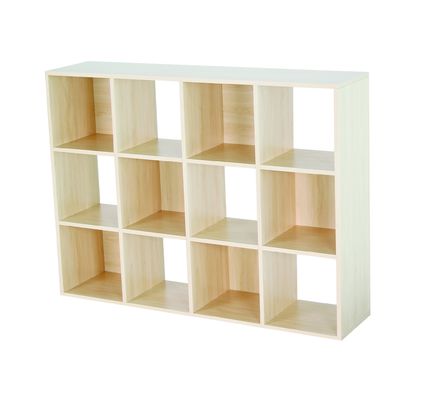 Estante de almacenamiento en capas de madera para la organización del escritorio en el hogar u oficina
