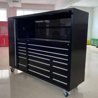 Caja de herramientas de armario de garaje de metal personalizado con armarios superiores de 72 pulgadas OEM ODM aceptable