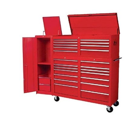 Acceptable OEM ODM Caja de herramientas rodantes azul negro con carrito y grandes gabinetes de herramientas metálicas