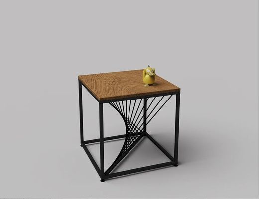 Embalaje de correos Altura ajustable Pierna de metal de madera Mesa de gama alta para muebles modernos para el hogar
