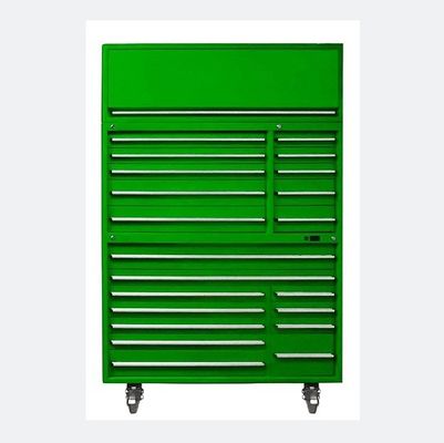 0.8mm-1.50mm espesor Verde y amarillo gabinete del carrito de herramientas para los proveedores de conjuntos de herramientas