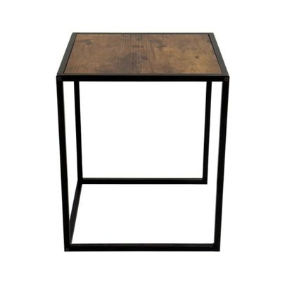Muebles de salón de mesa lateral de metal con diseño moderno y acabado de oro de lujo