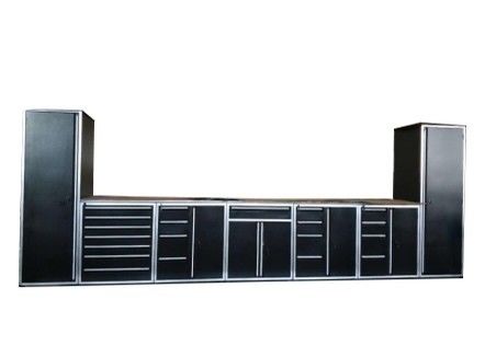 Cabinet de caja de herramientas de rodadura profesional para el sistema de almacenamiento de herramientas modulares de metal de alta durabilidad