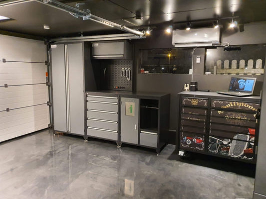 Cabinet de caja de herramientas de rodadura profesional para el sistema de almacenamiento de herramientas modulares de metal de alta durabilidad