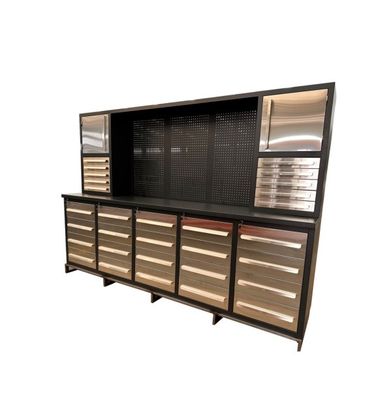 Banco de trabajo de gabinete de garaje de acero con el respaldo de acero laminado en frío duradero