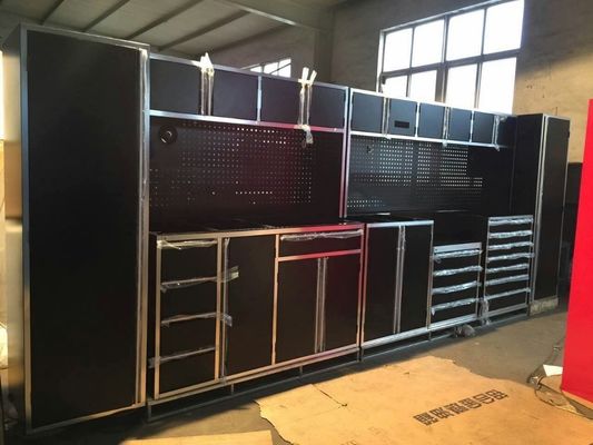 Taller modular Gabinete de almacenamiento de herramientas de garaje con construcción de acero laminado en frío