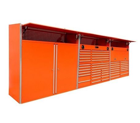Producción Gabinete de almacenamiento de garaje con textura ESD Tratamiento de superficie de pulverización de grano