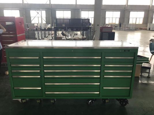 Herramientas de la tienda de garaje Acero de trabajo pesado Cuadro de herramientas de deslizamiento con ruedas Acero laminado en frío