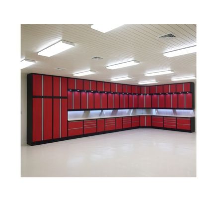 Cabinet de herramientas de garaje de acero laminado en frío para mantenimiento automático personalizado