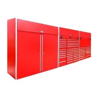 Personalizar el armario de herramientas de garaje modular de acero con cerradura clave y acabado de acero de capa de polvo