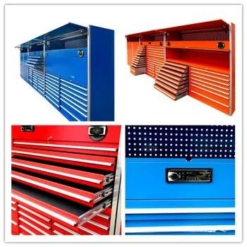 Personalizar el armario de herramientas de garaje modular de acero con cerradura clave y acabado de acero de capa de polvo