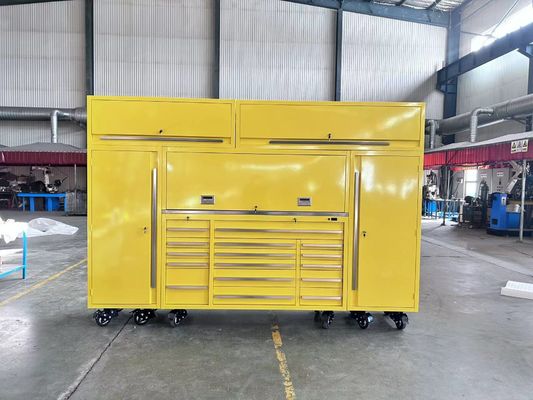 Apoyo personalizado de 72 pulgadas caja de cajones de herramientas de rodillos para el garaje de reparación de automóviles