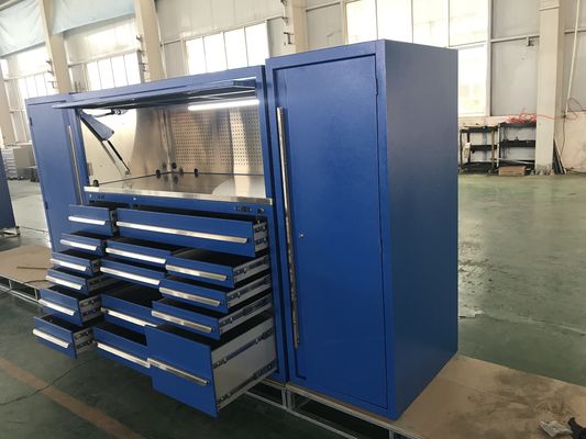 Cuadro de herramientas de metal para talleres, garajes, caja de herramientas CSPS modular