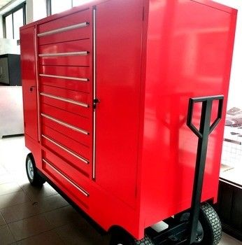 1.0-1,5 mm de espesor Carrito de herramientas multifuncionales de reparación de automóviles con cajones y almacenamiento