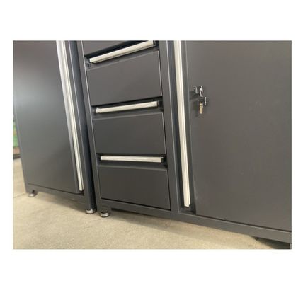 Caja de herramientas para cajones de trabajo pesado 7 Taller de herramientas de rodillo Caja de conjunto de herramientas para combinación de color marrón