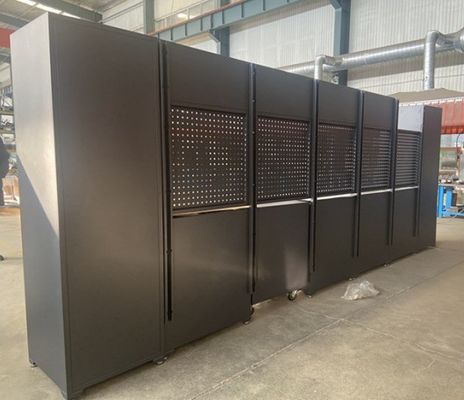 Caja de herramientas para cajones de trabajo pesado 7 Taller de herramientas de rodillo Caja de conjunto de herramientas para combinación de color marrón