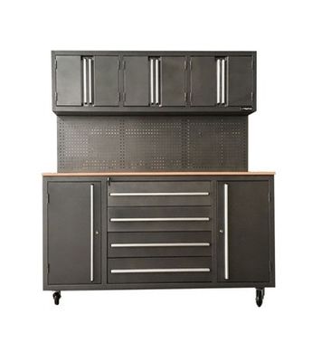 Cabinet de herramientas de trabajo pesado de acero inoxidable de 72 pulgadas para necesidades de almacenamiento de equipos de taller