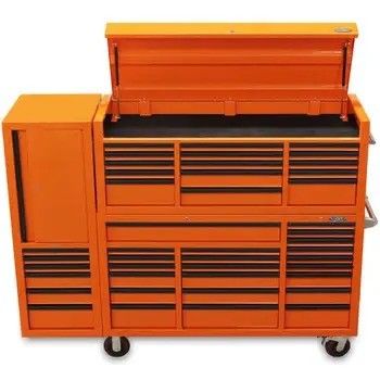 Manos de acero inoxidable de 96 pulgadas caja de herramientas general de EE.UU. con cofre rodante y cofres de herramientas