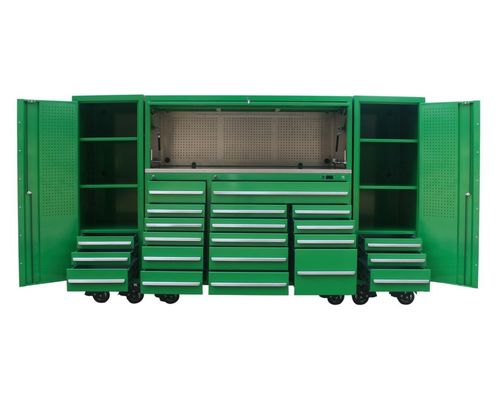 Caja de herramientas de acero laminado en frío de 16 cajones para taller de garaje