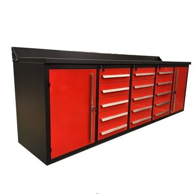 Banco de trabajo plegable de taller de trabajo pesado personalizado con ruedas de PU de 5 pulgadas y cerradura de llave