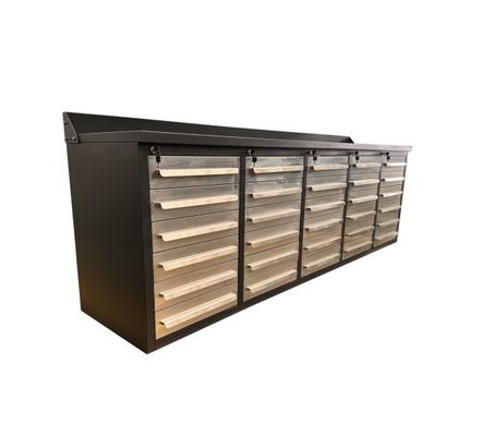 Cabinet de almacenamiento de oficina de metal pesado opcional para herramientas de garaje