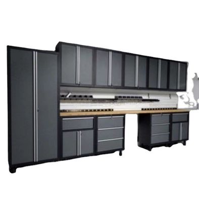 1.0mm 1.2mm 1.5mm Gabinete de herramientas metálicas de garaje con cajones y cerradura Construcción duradera