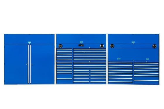 1.0mm 1.2mm 1.5mm Gabinete de herramientas de metal de garaje con ruedas opcionales y cerradura incluida