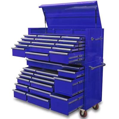 Caja de herramientas de rodadura de acero recubierta en polvo para talleres