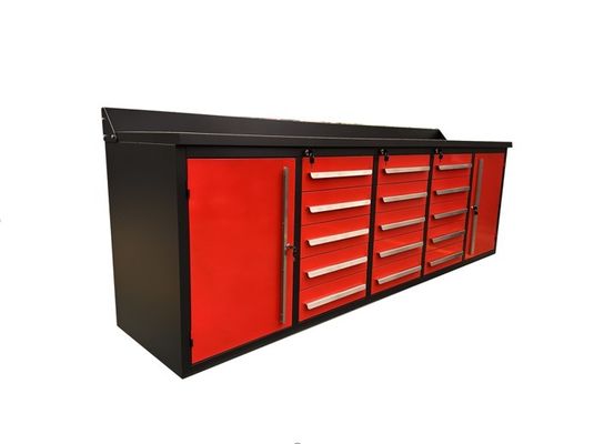 Gabinete de banco de trabajo plegable personalizable con cerradura de llave y acabado de acero de capa de polvo