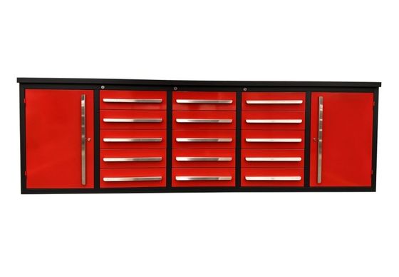 Gabinete de banco de trabajo plegable personalizable con cerradura de llave y acabado de acero de capa de polvo