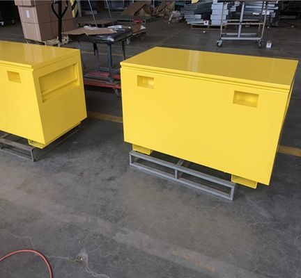 Camión de trabajo de acero de trabajo de trabajo al aire libre caja de herramientas con ruedas