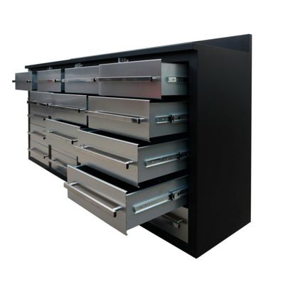 Soporte personalizado de OBM LS-1800-20-100 Fancy Top 1,0 mm 1,2 mm 1,5 mm Armario de herramientas de almacenamiento