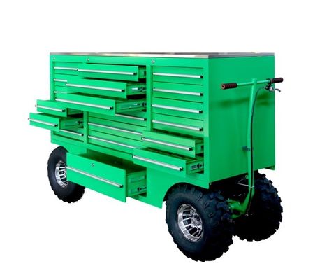 Apoyo personalizado OEM Caja de herramientas de metal pesado Cisterna de herramientas rodantes para furgoneta