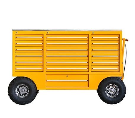 Caja de herramientas de color del cliente Camión Mecánico Caja de herramientas con ruedas y gabinete