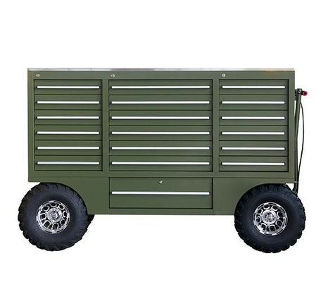 Caja de herramientas de color del cliente Camión Mecánico Caja de herramientas con ruedas y gabinete