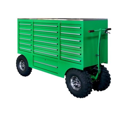 Caja de herramientas de color del cliente Camión Mecánico Caja de herramientas con ruedas y gabinete