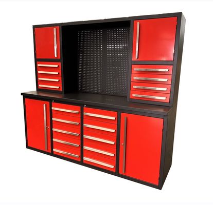 Taller de garaje gabinete de trabajo de espesamiento de metal con cajones ODM soportado