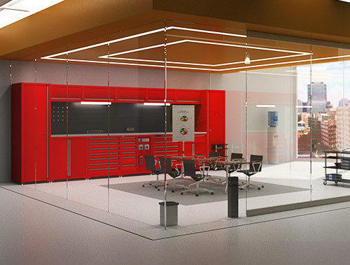 Cabinet de acero laminado en frío para taller garaje banco de trabajo de metal modular caja de herramientas rodantes