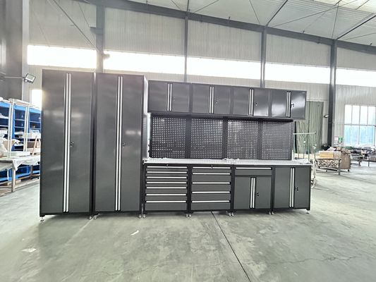 Caja de herramientas rodantes Armario de herramientas de metal pesado Almacenamiento Garage Banco de trabajo con cajón