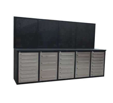 Gabinete de soporte personalizado en el almacenamiento organizado de bancos de trabajo y el montaje de hardware
