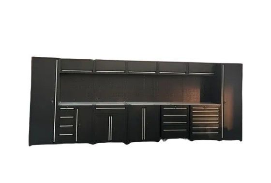 Apoyo personalizado OEM Taller de trabajo pesado Armario de herramientas con mango y candado de aluminio