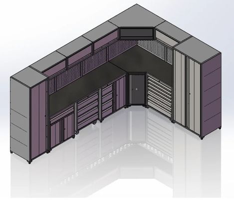 Acceptable OEM ODM profesional 7 cajón caja de herramientas para el almacenamiento de herramientas de repuesto y piezas