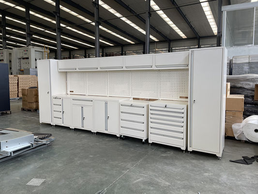 Cabinet de herramientas de 15 cajones Trolley personalizado de 8 piezas caja de herramientas para el almacenamiento de taller de garaje