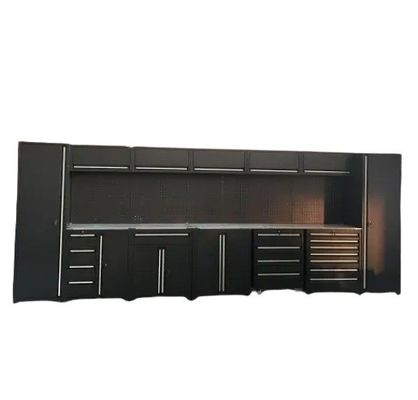 Taller, garaje, armarios de almacenamiento con puertas y estanterías D600mm Caja de herramientas rodantes pesadas