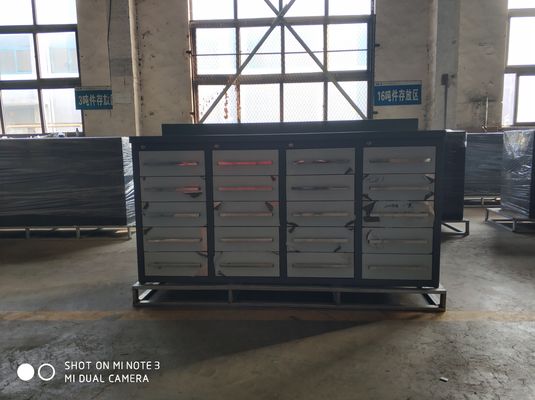 Caja de herramientas de metal de trabajo pesado marrón Garage Taller de herramientas de gabinete con cajón y cerradura